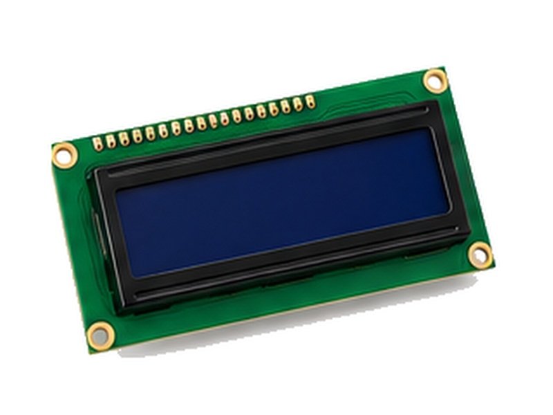 16 by 2 character LCD display